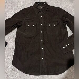 STETSON CORDUROY DENIM WESTERN S SHIRT